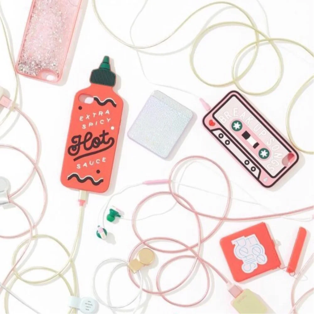 new Bando  Breakup Songs Retro Cassette Tape  iPhone 6 7 8 Phone Case  Pink 